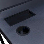 47.8 in. Gaming Desk with RGB LED Lighting and Monitor Shelf