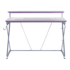 47.8 in. Gaming Desk with RGB LED Lighting and Monitor Shelf