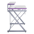 47.8 in. Gaming Desk with RGB LED Lighting and Monitor Shelf