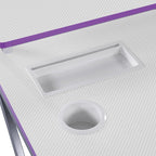 47.8 in. Gaming Desk with RGB LED Lighting and Monitor Shelf