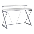 47.8 in. Gaming Desk with RGB LED Lighting and Monitor Shelf