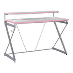 47.8 in. Gaming Desk with RGB LED Lighting and Monitor Shelf
