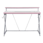 47.8 in. Gaming Desk with RGB LED Lighting and Monitor Shelf