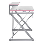 47.8 in. Gaming Desk with RGB LED Lighting and Monitor Shelf