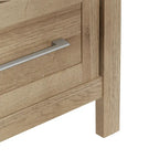 Nightstand with Pull-Out USB Charging Shelf and Bottom Drawer