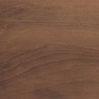 Walnut Brown Wood Bed Frame with Turned Legs