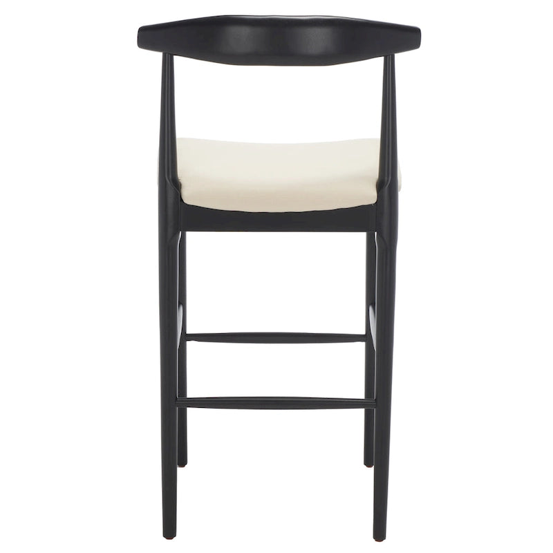Retro 30-Inch Bar Stool with Curved Bentwood Back – 22"W x 21"D x 42"H