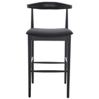Retro 30-Inch Bar Stool with Curved Bentwood Back – 22"W x 21"D x 42"H