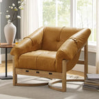  Genuine Leather Lounge Chair