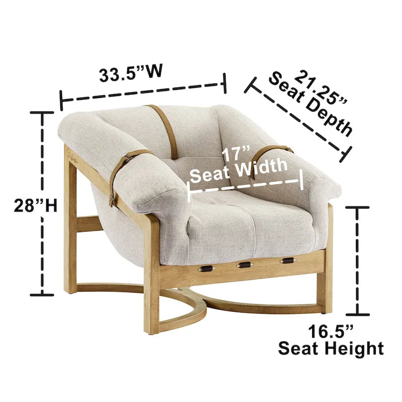 Lounge Chair with Leather or Fabric Upholstery