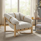 Lounge Chair with Leather or Fabric Upholstery