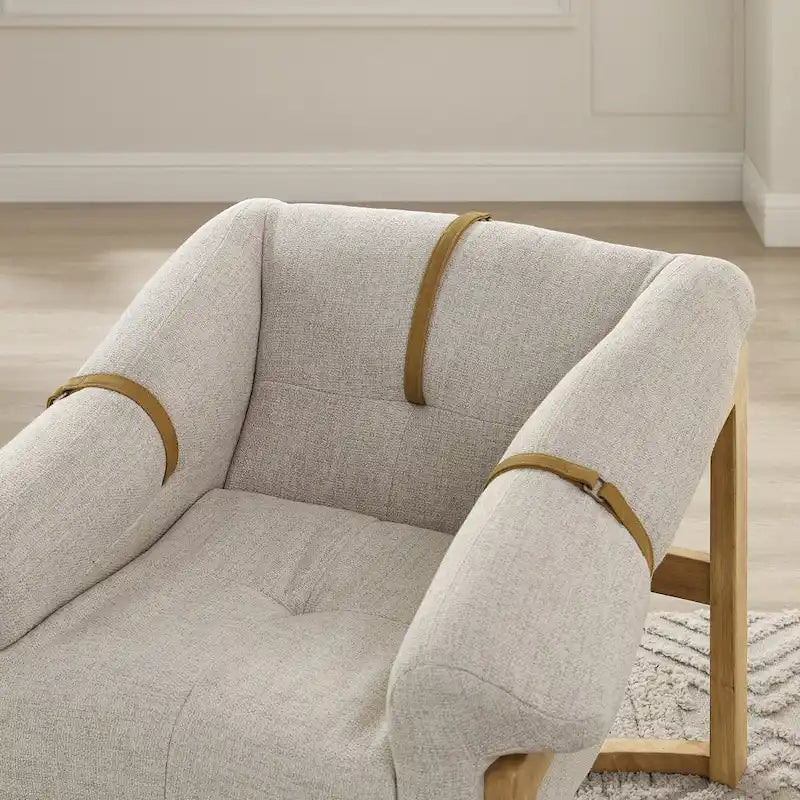 Lounge Chair with Leather or Fabric Upholstery