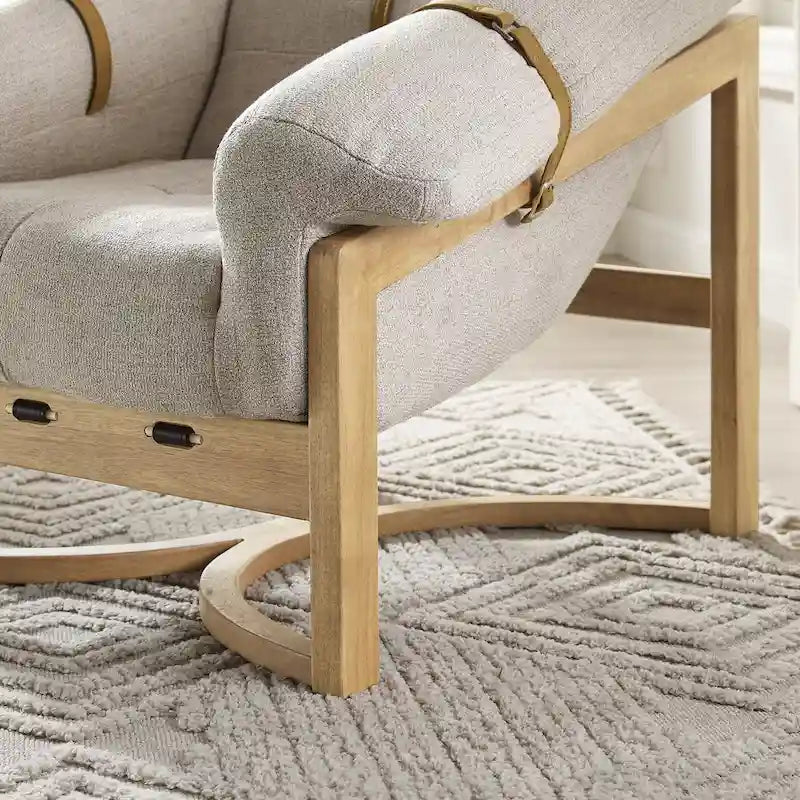 Lounge Chair with Leather or Fabric Upholstery