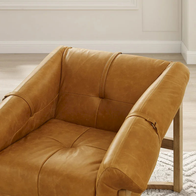 Lounge Chair with Leather or Fabric Upholstery