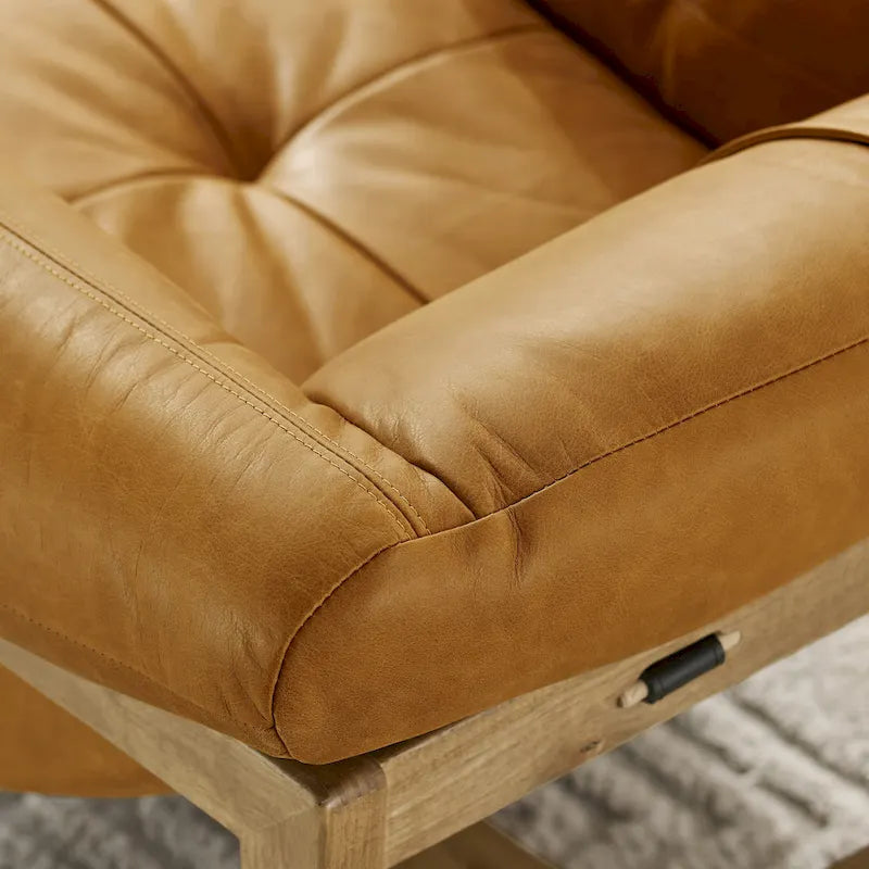 Lounge Chair with Leather or Fabric Upholstery