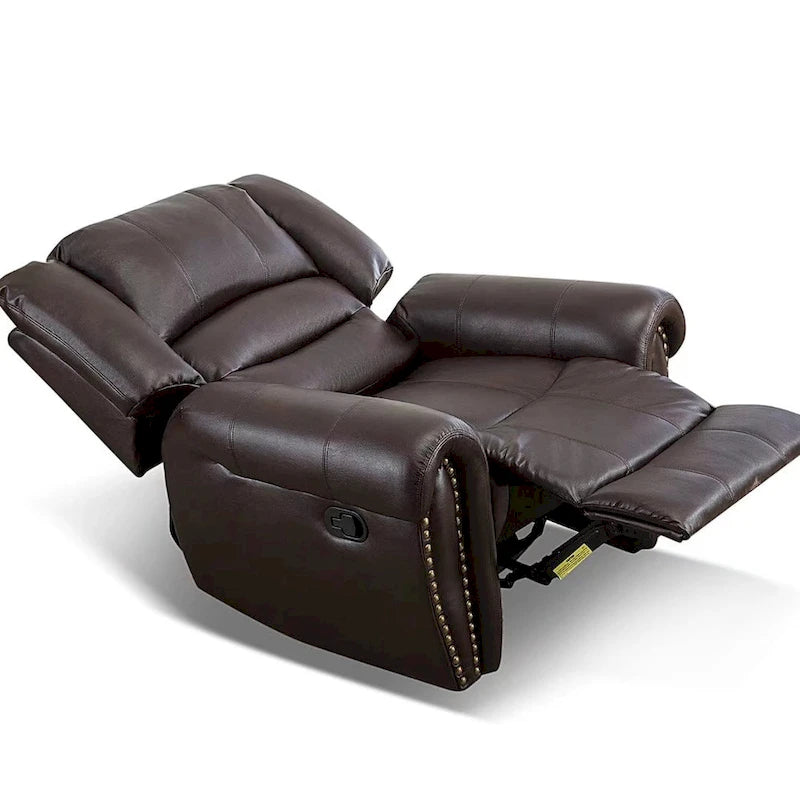 Manual Recliner Chair with Padded Armrests