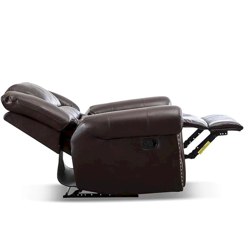 Manual Recliner Chair with Padded Armrests