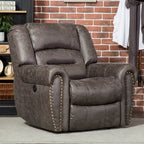 Manual Recliner Chair with Padded Armrests