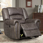 Manual Recliner Chair with Padded Armrests