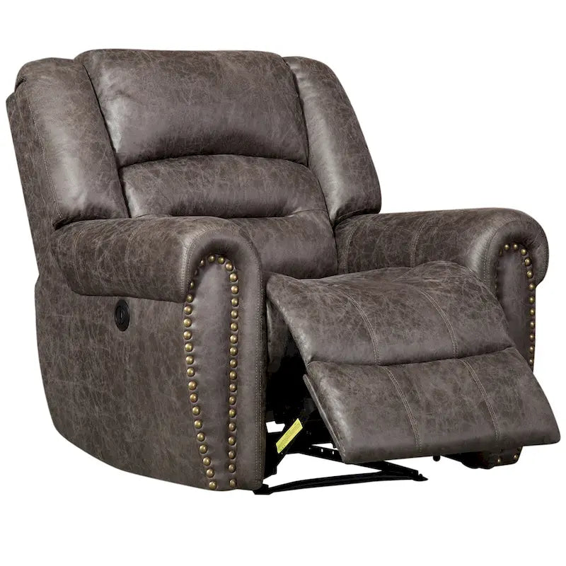 Manual Recliner Chair with Padded Armrests