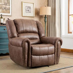 Manual Recliner Chair with Padded Armrests