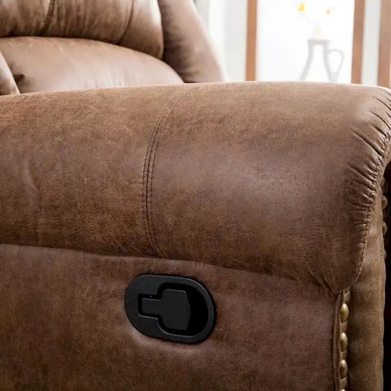 Manual Recliner Chair with Padded Armrests