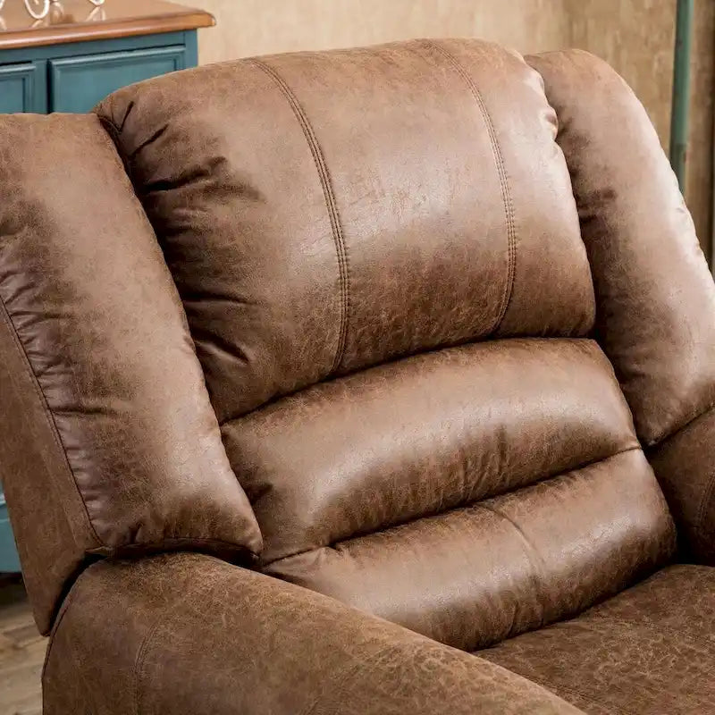 Manual Recliner Chair with Padded Armrests