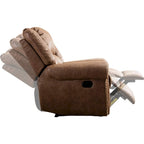 Manual Recliner Chair with Padded Armrests