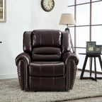 Manual Recliner Chair with Padded Armrests