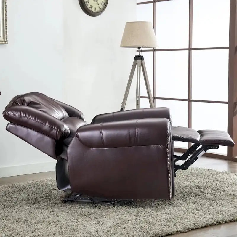 Manual Recliner Chair with Padded Armrests