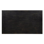 Rectangular Solid Wood Dining Table – Antique Black