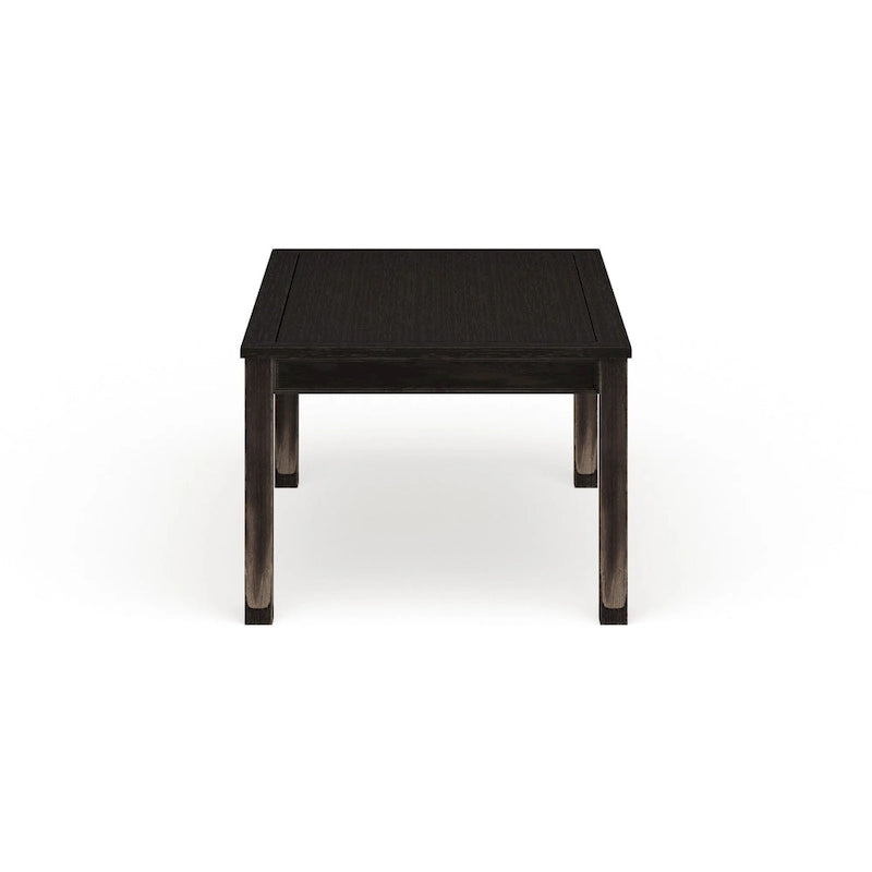 Rectangular Solid Wood Dining Table – Antique Black