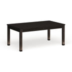 Rectangular Solid Wood Dining Table – Antique Black