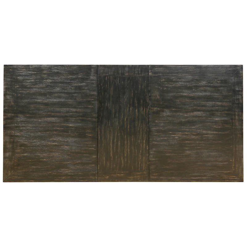 Rectangular Solid Wood Dining Table – Antique Black