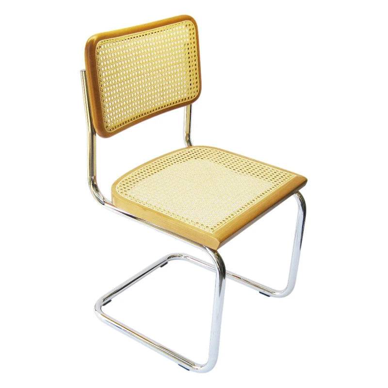  Cesca Cane Dining Chair in Chrome and Honey Oak