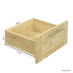 High Wardrobe with 2 Drawers and 5 Storage Compartments