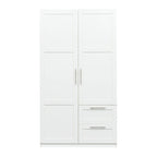 High Wardrobe with 2 Drawers and 5 Storage Compartments