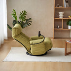 Swivel Lounge Chair with Adjustable Backrest and Headrest