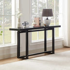 59 in. Rectangular Console Table with MDF Top and Rubberwood Legs
