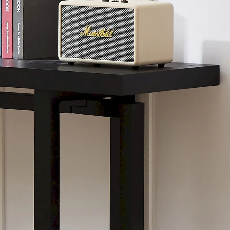 59 in. Rectangular Console Table with MDF Top and Rubberwood Legs