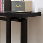 59 in. Rectangular Console Table with MDF Top and Rubberwood Legs