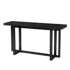 59 in. Rectangular Console Table with MDF Top and Rubberwood Legs