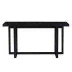59 in. Rectangular Console Table with MDF Top and Rubberwood Legs