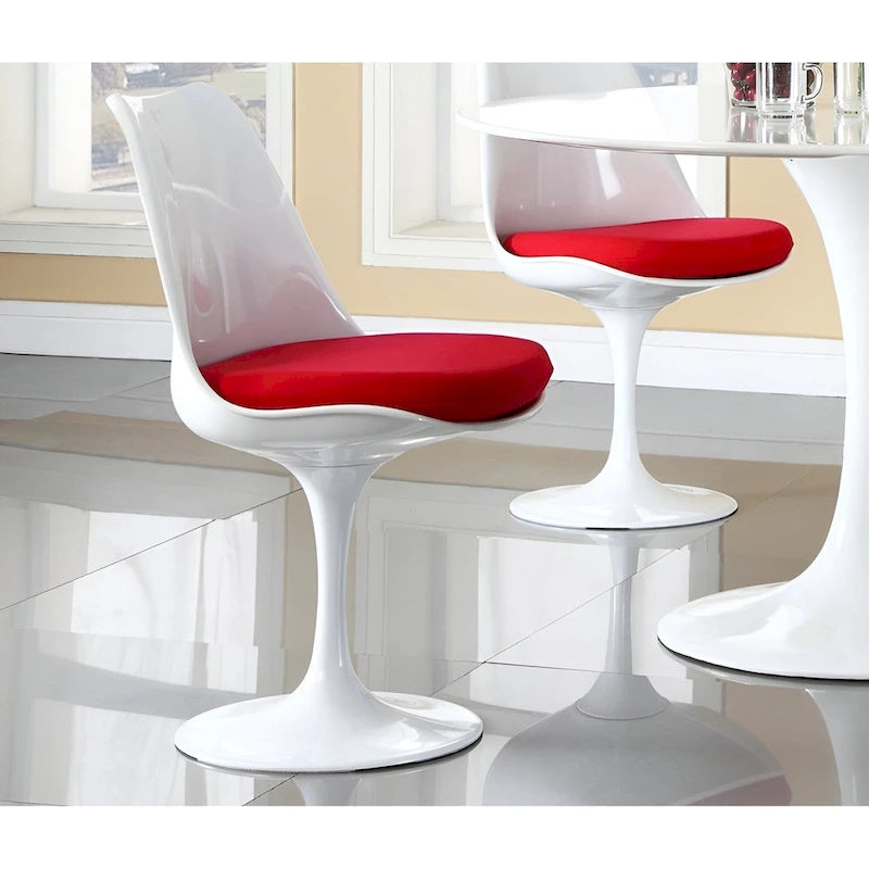 Round Pedestal Base Armless Swivel Chair