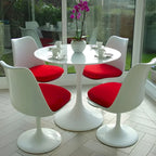 Round Pedestal Base Armless Swivel Chair