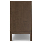 60-Inch 3-Door Sideboard Buffet Cabinet in Walnut Brown