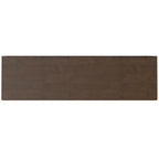 60-Inch 3-Door Sideboard Buffet Cabinet in Walnut Brown