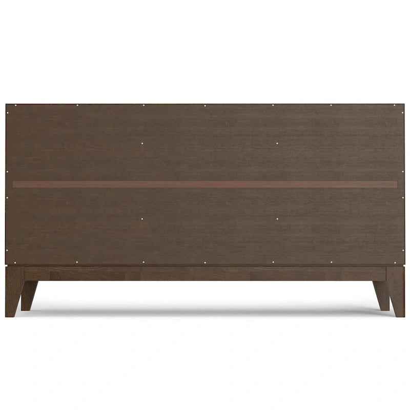60-Inch 3-Door Sideboard Buffet Cabinet in Walnut Brown