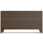 60-Inch 3-Door Sideboard Buffet Cabinet in Walnut Brown