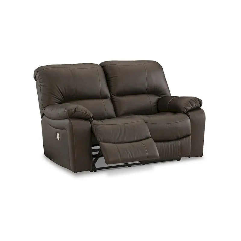 Brown Power Reclining Loveseat